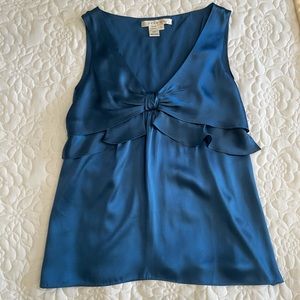100% Silk Studio M Sleeveless Top Size Large